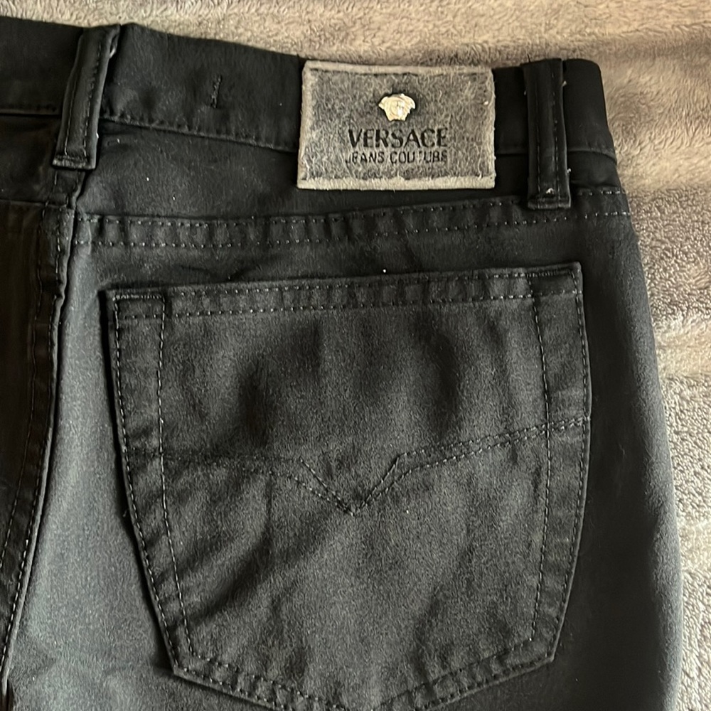 Versace black pants size 26 40 long look at tag